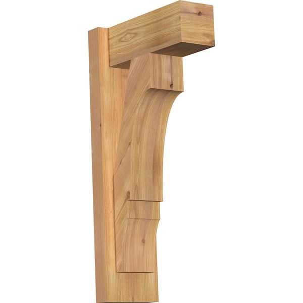 Ekena Millwork Balboa Block Smooth Outlooker, Western Red Cedar, 5 1/2"W x 12"D x 24"H OUT06X12X24BOA05SWR - main
